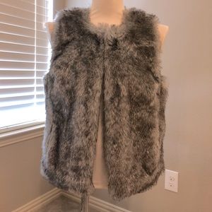 NWT The Limited faux fur vest